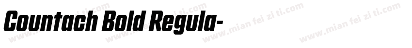 Countach Bold Regula字体转换